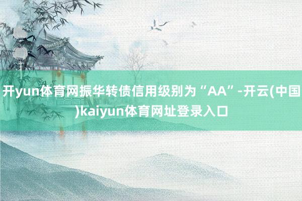 开yun体育网振华转债信用级别为“AA”-开云(中国)kaiyun体育网址登录入口