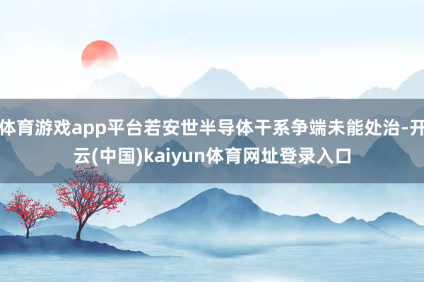 体育游戏app平台若安世半导体干系争端未能处治-开云(中国)kaiyun体育网址登录入口